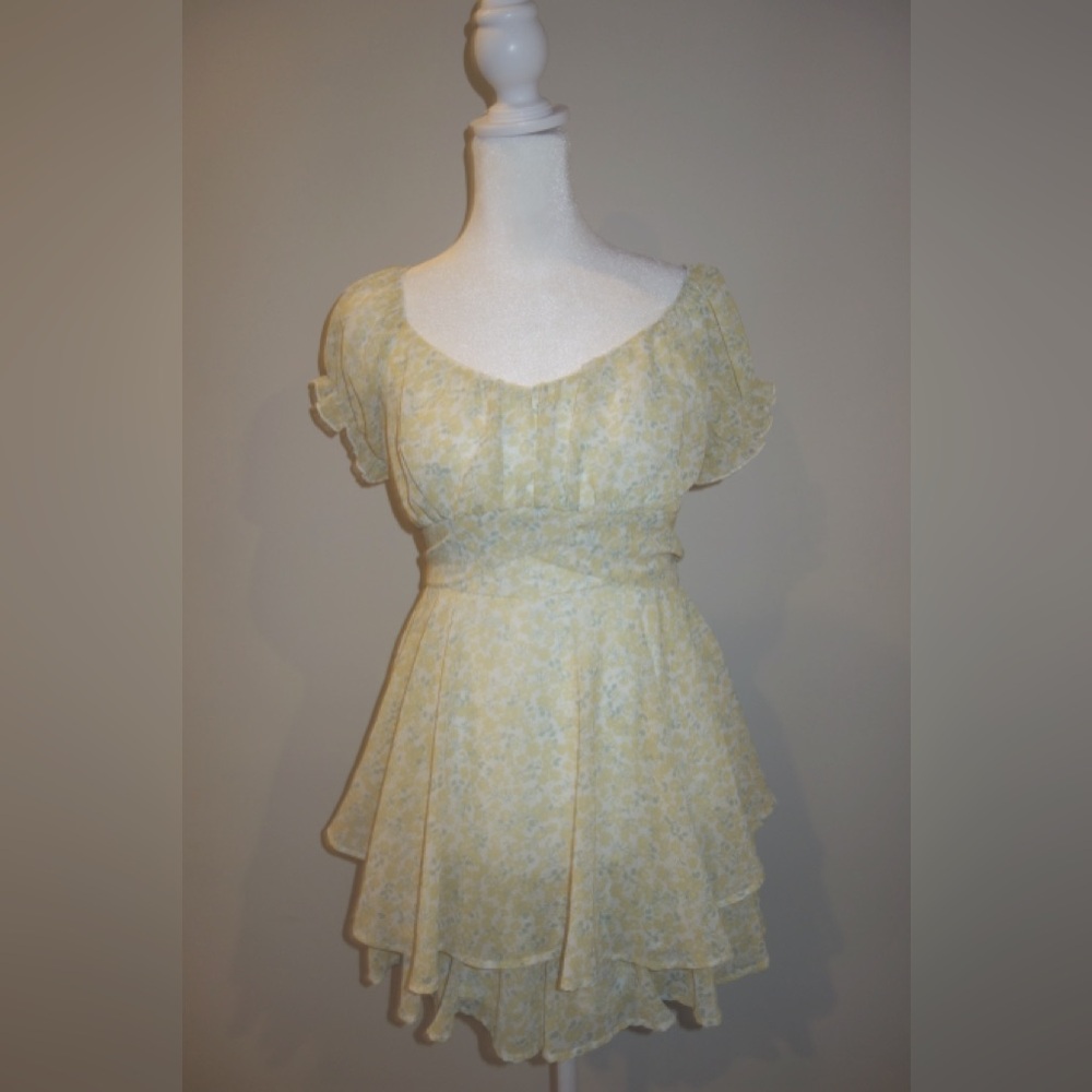 Altar'd State Yellow Floral Dress